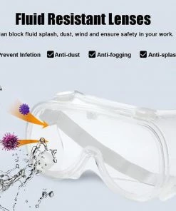 Tableclothsfactory Big Clearance Sale Adjustable Protective Goggles, Safety Eyewear With Anti Fog Coating And Air Vents