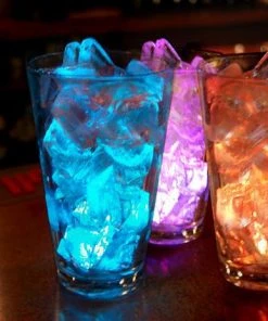 HIER_3750 4 Pack 13 Color Assorted LED Vase Lights With IR Remote Chargers & Centerpieces