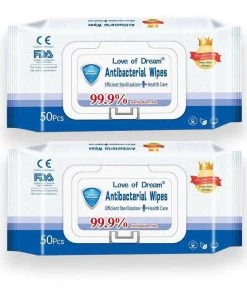 Tableclothsfactory 50 Pack | Alcohol Free Hand And Face Cleansing Wipes1 Antibacterial Wet Wipes
