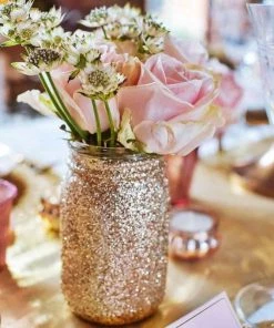 HIER_5110 1 Lb Bottle | Nontoxic Purple DIY Arts & Crafts Extra Fine Glitter Chargers & Centerpieces