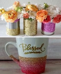 HIER_5110 1 Lb Bottle | Nontoxic Blush DIY Arts & Crafts Extra Fine Glitter