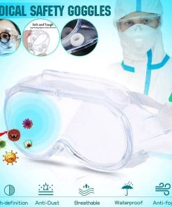 Tableclothsfactory Big Clearance Sale Adjustable Protective Goggles, Safety Eyewear With Anti Fog Coating And Air Vents