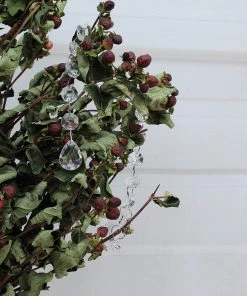 HIER_5170 3ft | Clear Acrylic Crystal Diamond Teardrop Beads, Garland Chain Roll Chargers & Centerpieces