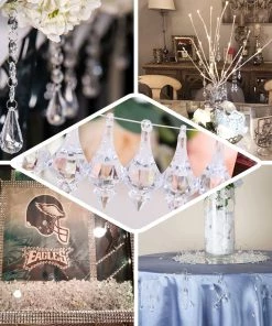 HIER_5170 Chargers & Centerpieces 108 Pcs Grape Design Acrylic Crystal Garland 18 HIER_5170 Chargers & Centerpieces 108 Pcs Grape Design Acrylic Crystal Garland