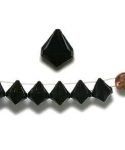 HIER_5170 Chandelier Raindrop Crystals | 240 PCS | 20MM | Black | Acrylic Teardrop Crystals Chargers & Centerpieces