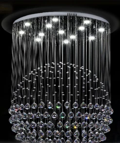 HIER_5170 Chandelier Raindrop Crystals | 240 PCS | 20MM | Black | Acrylic Teardrop Crystals Chargers & Centerpieces
