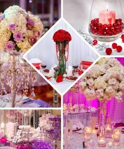 HIER_5170 Chargers & Centerpieces Chandelier Raindrop Crystals | 240 PCS | 20MM | Pink | Acrylic Teardrop Crystals 16 HIER_5170 Chargers & Centerpieces Chandelier Raindrop Crystals | 240 PCS | 20MM | Pink | Acrylic Teardrop Crystals