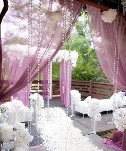 HIER_5170 Chargers & Centerpieces Chandelier Raindrop Crystals | 240 PCS | 20MM | Pink | Acrylic Teardrop Crystals 22 HIER_5170 Chargers & Centerpieces Chandelier Raindrop Crystals | 240 PCS | 20MM | Pink | Acrylic Teardrop Crystals