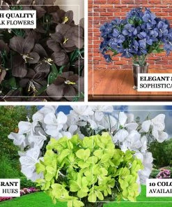 HIER_1100 Faux Tulips & Others 6 Bushes | Lime Green Artificial Silk Amaryllis Flowers, Faux Bouquets 10 HIER_1100 Faux Tulips & Others 6 Bushes | Lime Green Artificial Silk Amaryllis Flowers, Faux Bouquets