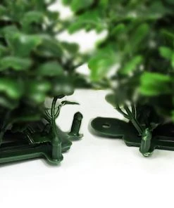 HIER_1910 11 Sq Ft. | 4 Panels Baby Green Boxwood Hedge Garden Wall Backdrop Mat Artificial Flower & Plants