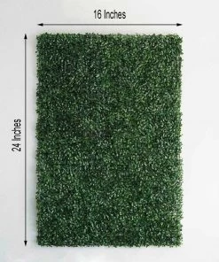 HIER_1920 11 Sq Ft. | 4 Panels Green Boxwood Hedge Locust & Cypress Garden Wall Backdrop Mat