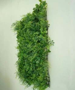 HIER_1920 11 Sq Ft. | 4 Panels Green Boxwood Hedge Locust & Cypress Garden Wall Backdrop Mat
