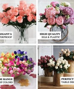 HIER_1110 Artificial Flower & Plants 12 Bushes | Gold Artificial Premium Silk Flower Rose Buds | 84 Rose Buds 10 HIER_1110 Artificial Flower & Plants 12 Bushes | Gold Artificial Premium Silk Flower Rose Buds | 84 Rose Buds