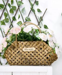 HIER_1130 4 Bushes | Blush/Rose Gold Artificial Silk Peony Flower Bouquet Arrangement Chargers & Centerpieces 23 HIER_1130 4 Bushes | Blush/Rose Gold Artificial Silk Peony Flower Bouquet Arrangement Chargers & Centerpieces