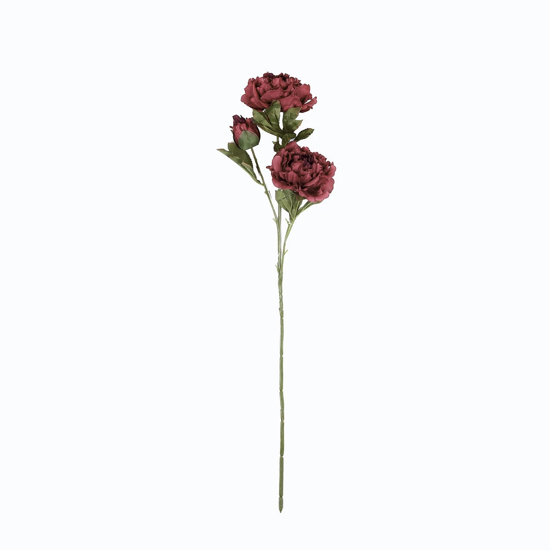 HIER_1130 2 Bushes | 29" Tall Burgundy Artificial Silk Peony Flower Bouquets Artificial Peony 12 HIER_1130 2 Bushes | 29" Tall Burgundy Artificial Silk Peony Flower Bouquets Artificial Peony