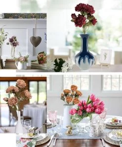 HIER_1130 2 Bushes | 29" Tall Dusty Rose Artificial Silk Peony Flower Bouquets Artificial Flower & Plants 16 HIER_1130 2 Bushes | 29