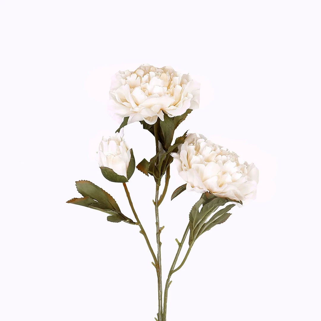 HIER_1130 2 Bushes | 29" Tall Ivory Artificial Silk Peony Flower Bouquets Artificial Peony 11 HIER_1130 2 Bushes | 29" Tall Ivory Artificial Silk Peony Flower Bouquets Artificial Peony