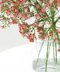 HIER_1150 4 Stems | 27" Coral Artificial Silk Babys Breath Gypsophila Flowers 17 HIER_1150 4 Stems | 27