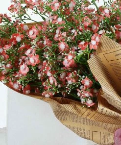 HIER_1150 4 Stems | 27" Coral Artificial Silk Babys Breath Gypsophila Flowers 19 HIER_1150 4 Stems | 27