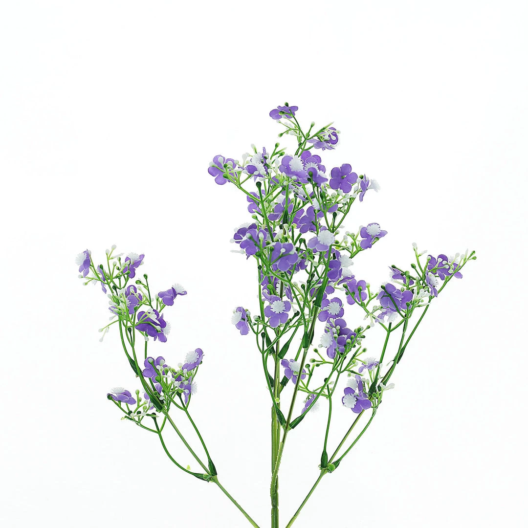 HIER_1150 Faux Cherry Blossoms | Baby Breath 4 Stems | 27" Lavender Artificial Silk Babys Breath Gypsophila Flowers 11 HIER_1150 Faux Cherry Blossoms | Baby Breath 4 Stems | 27" Lavender Artificial Silk Babys Breath Gypsophila Flowers