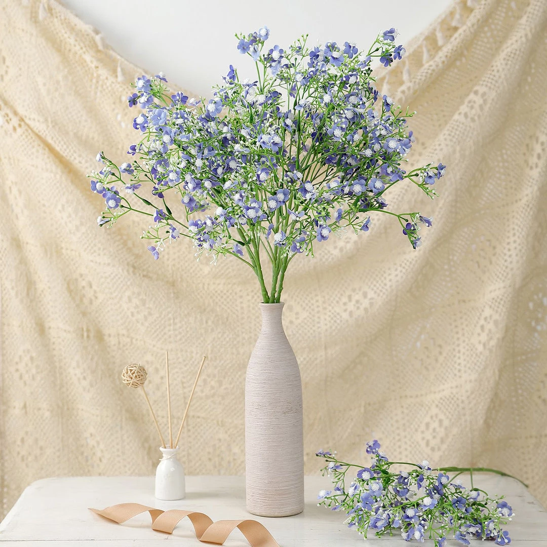 HIER_1150 Faux Cherry Blossoms | Baby Breath 4 Stems | 27" Lavender Artificial Silk Babys Breath Gypsophila Flowers 6 HIER_1150 Faux Cherry Blossoms | Baby Breath 4 Stems | 27" Lavender Artificial Silk Babys Breath Gypsophila Flowers