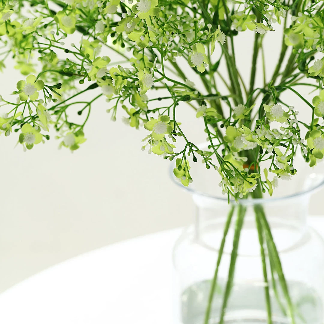 HIER_1150 4 Stems | 27" Lime Artificial Silk Babys Breath Gypsophila Flowers 7 HIER_1150 4 Stems | 27" Lime Artificial Silk Babys Breath Gypsophila Flowers