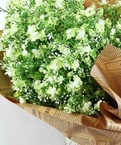 HIER_1150 4 Stems | 27" Lime Artificial Silk Babys Breath Gypsophila Flowers 19 HIER_1150 4 Stems | 27