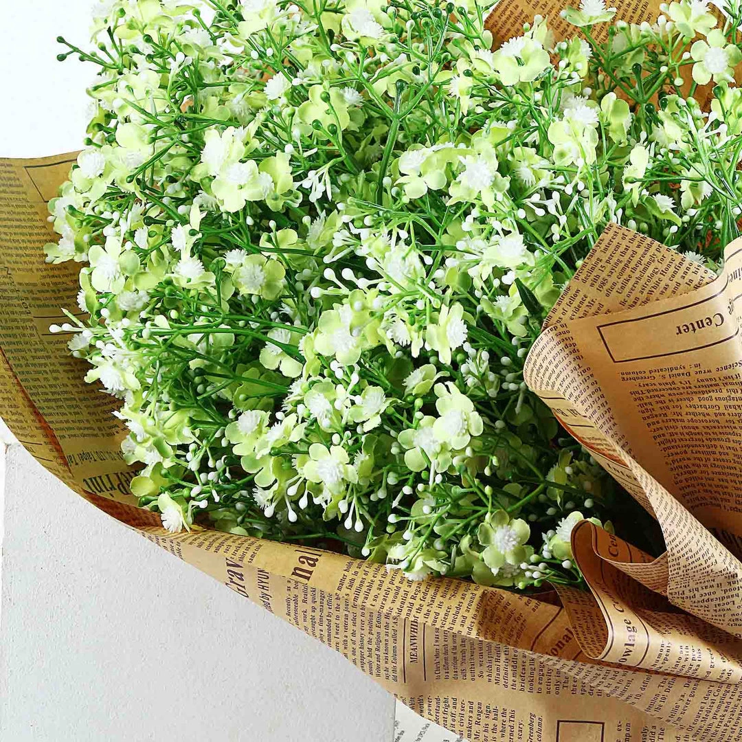 HIER_1150 4 Stems | 27" Lime Artificial Silk Babys Breath Gypsophila Flowers 9 HIER_1150 4 Stems | 27" Lime Artificial Silk Babys Breath Gypsophila Flowers