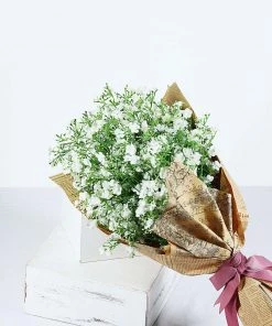 HIER_1150 4 Stems | 27" White Artificial Silk Babys Breath Gypsophila Flowers 17 HIER_1150 4 Stems | 27