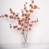 HIER_1150 Faux Carnations | Mums 2 Branches | 42" Tall Dusty Rose Artificial Silk Carnation Flower Stems