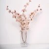 HIER_1150 2 Branches | 42" Tall Champagne Artificial Silk Carnation Flower Stems