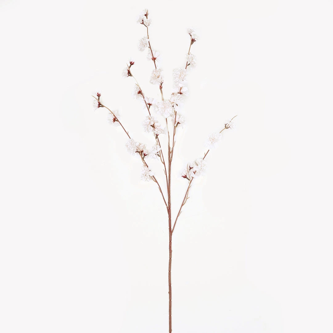 HIER_1150 2 Branches | 42" Tall Ivory Artificial Silk Carnation Flower Stems Faux Carnations | Mums 12 HIER_1150 2 Branches | 42" Tall Ivory Artificial Silk Carnation Flower Stems Faux Carnations | Mums