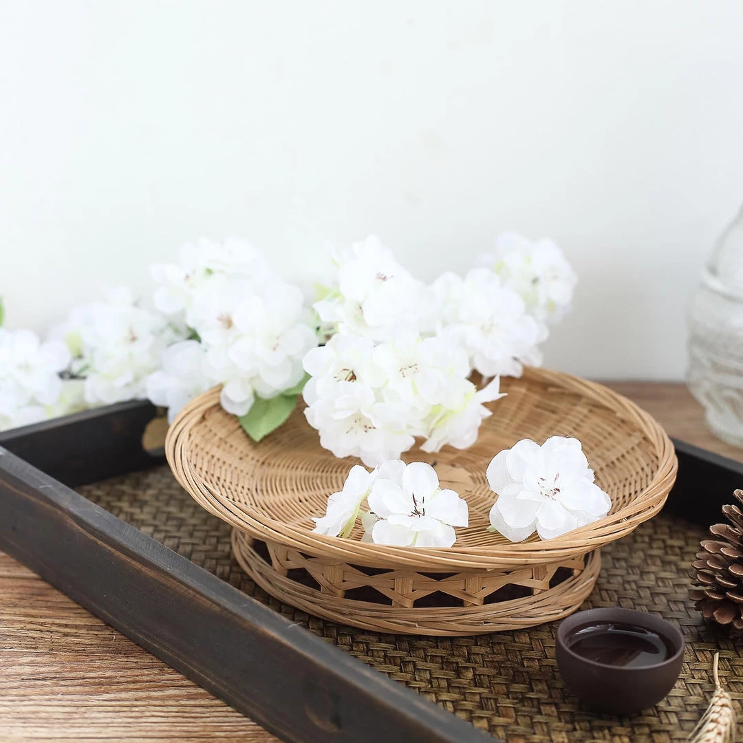 HIER_1160 4 Bushes | 40" Tall White Artificial Silk Cherry Blossom Flowers, Branches Artificial Flower & Plants 7 HIER_1160 4 Bushes | 40" Tall White Artificial Silk Cherry Blossom Flowers, Branches Artificial Flower & Plants