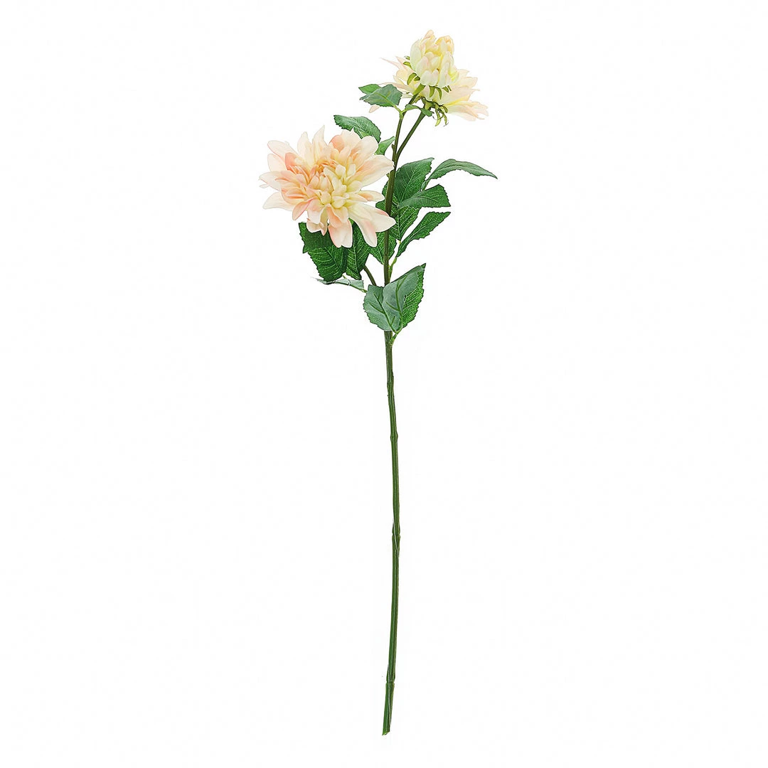 HIER_1150 Artificial Dahlia | Daisy 2 Stems | 30" Tall Blush/Cream Artificial Silk Dahlia Flowers, Branches, Bouquets 11 HIER_1150 Artificial Dahlia | Daisy 2 Stems | 30" Tall Blush/Cream Artificial Silk Dahlia Flowers, Branches, Bouquets