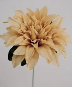 HIER_1160 2 Bouquets | 20" Champagne Artificial Silk Dahlia Flower Spray Bushes 26 HIER_1160 2 Bouquets | 20