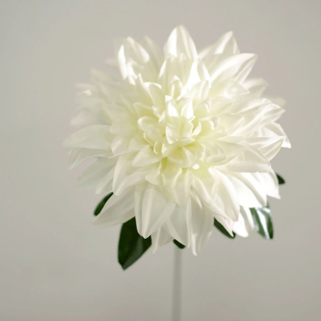 HIER_1160 2 Bouquets | 20" Ivory Artificial Silk Dahlia Flower Spray Bushes 12 HIER_1160 2 Bouquets | 20" Ivory Artificial Silk Dahlia Flower Spray Bushes