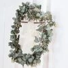 HIER_1210 Garlands | Vines 7ft | Real Touch Green Artificial Eucalyptus/Boxwood Leaf Garland Vine