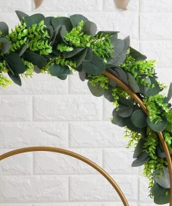 HIER_1220 Garlands | Vines 3ft | Real Touch Green Artificial Eucalyptus/Boxwood Leaf Garland Vine