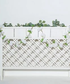 HIER_1210 2 Pack | 7ft White Artificial Cherry Blossom Flower Garland, Faux Vine Garlands | Vines 22 HIER_1210 2 Pack | 7ft White Artificial Cherry Blossom Flower Garland, Faux Vine Garlands | Vines