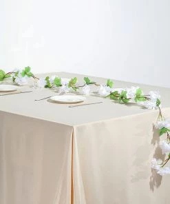 HIER_1210 2 Pack | 7ft White Artificial Cherry Blossom Flower Garland, Faux Vine Garlands | Vines 18 HIER_1210 2 Pack | 7ft White Artificial Cherry Blossom Flower Garland, Faux Vine Garlands | Vines