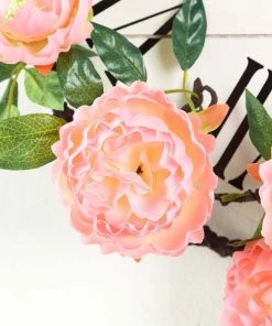 HIER_1210 Artificial Flower & Plants 6ft | Pink Artificial Silk Peony Hanging Flower Garland, Faux Vine 28 HIER_1210 Artificial Flower & Plants 6ft | Pink Artificial Silk Peony Hanging Flower Garland, Faux Vine