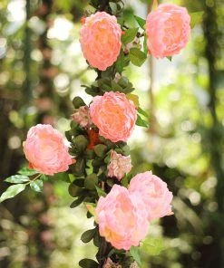 HIER_1210 Artificial Flower & Plants 6ft | Pink Artificial Silk Peony Hanging Flower Garland, Faux Vine 38 HIER_1210 Artificial Flower & Plants 6ft | Pink Artificial Silk Peony Hanging Flower Garland, Faux Vine