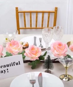 HIER_1210 Artificial Flower & Plants 6ft | Pink Artificial Silk Rose Hanging Flower Garland, Faux Vine 29 HIER_1210 Artificial Flower & Plants 6ft | Pink Artificial Silk Rose Hanging Flower Garland, Faux Vine