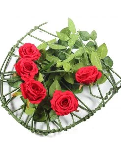 HIER_1210 6ft | Red Real Touch Artificial Rose & Leaf Flower Garland Vine Artificial Flower & Plants 24 HIER_1210 6ft | Red Real Touch Artificial Rose & Leaf Flower Garland Vine Artificial Flower & Plants