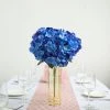HIER_1120 5 Bushes | Royal Blue Artificial Silk Hydrangea Flowers, Faux Bouquets