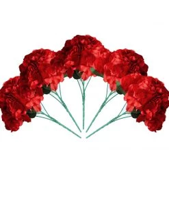 HIER_1120 5 Bushes | Red Artificial Silk Hydrangea Flowers, Faux Bouquets Artificial Hydrangeas Arrangements 17 HIER_1120 5 Bushes | Red Artificial Silk Hydrangea Flowers, Faux Bouquets Artificial Hydrangeas Arrangements