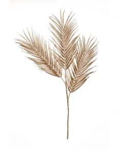 HIER_5120 2 Stems | 32" Metallic Gold Artificial Palm Leaf Branch Vase Filler 35 HIER_5120 2 Stems | 32