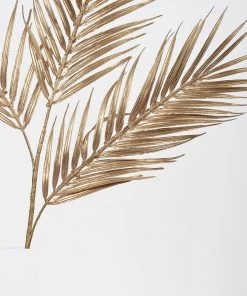 HIER_5120 2 Stems | 32" Metallic Gold Artificial Palm Leaf Branch Vase Filler 24 HIER_5120 2 Stems | 32