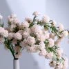HIER_1140 Faux Carnations | Mums 2 Bushes | 33" Blush/Rose Gold Artificial Chrysanthemum Mum Flower Bouquets