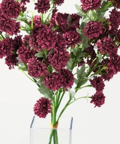 HIER_1140 Faux Carnations | Mums 2 Bushes | 33